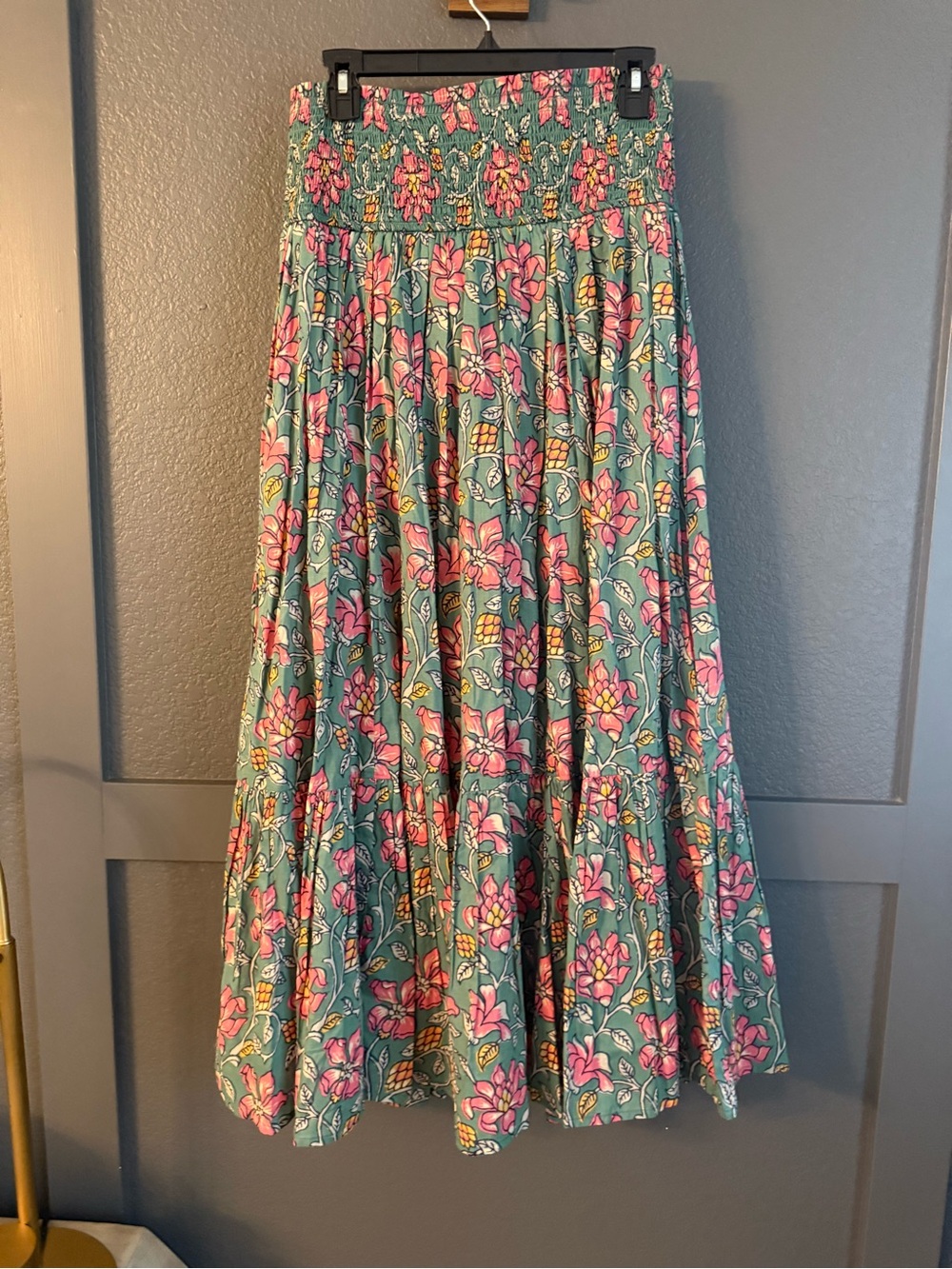 NATURAL LIFE • Flora Convertible Skirt - Teal Pink Lilies NWT Medium - Picture 9 of 9